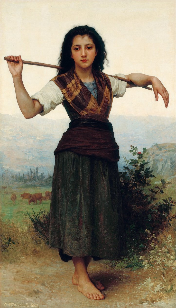 Pastourelle [Den lilla herdinnan] av William-Adolphe Bouguereau