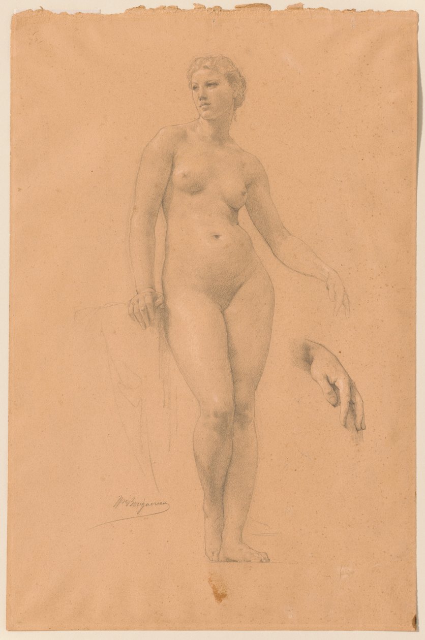 Studie der Venus für „Apollo und die Musen auf dem Olymp“ av William-Adolphe Bouguereau