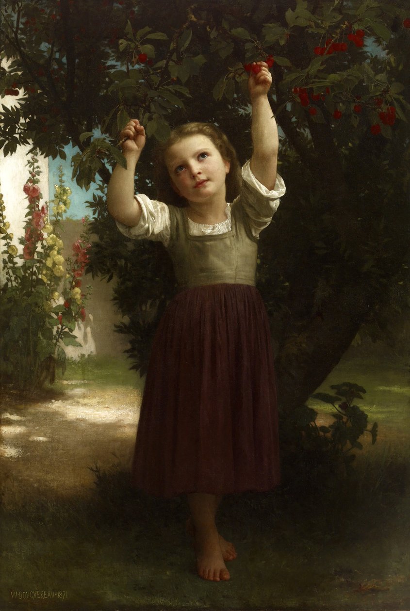 Körsbärsplockerskan av William-Adolphe Bouguereau