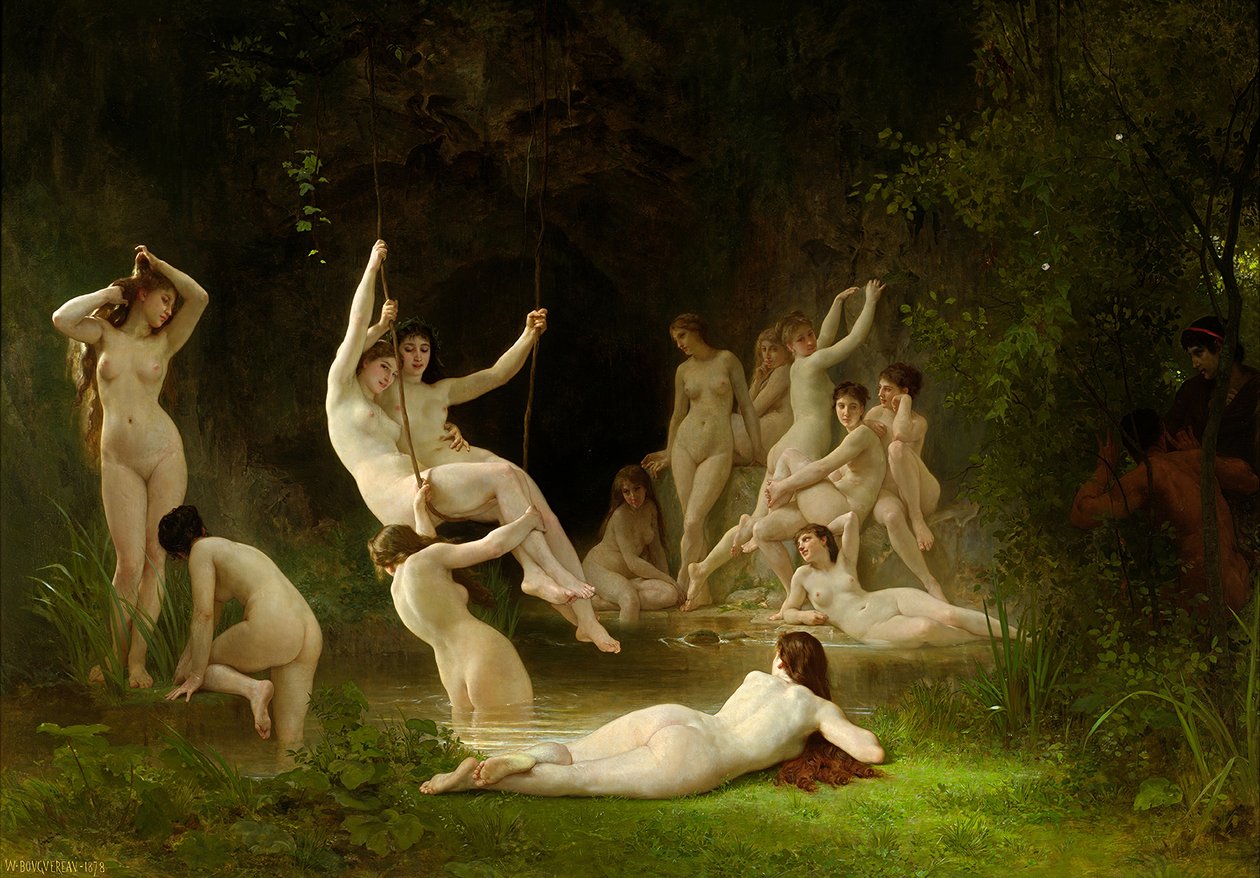 Nymphaeum av William Adolphe Bouguereau