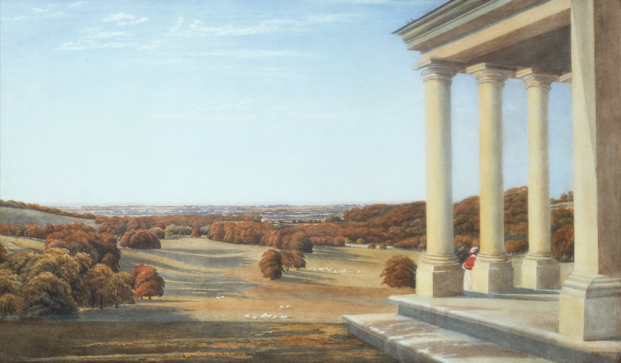 Dale Park, Arundel, Sussex (penna och akvarell) av Joseph Mallord William Turner