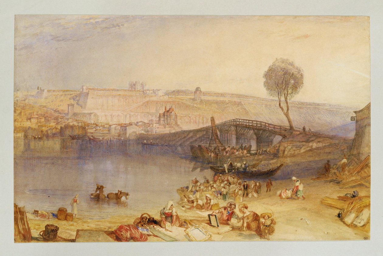 Vy över slottet i St. Germain-en-Laye ... av William (1789-1862) Turner
