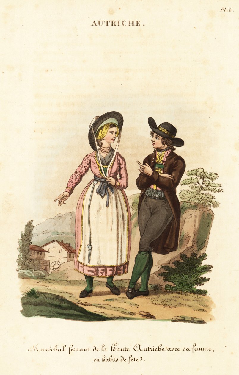 Smeden och hans fru, Oberösterreich av William (after) Alexander