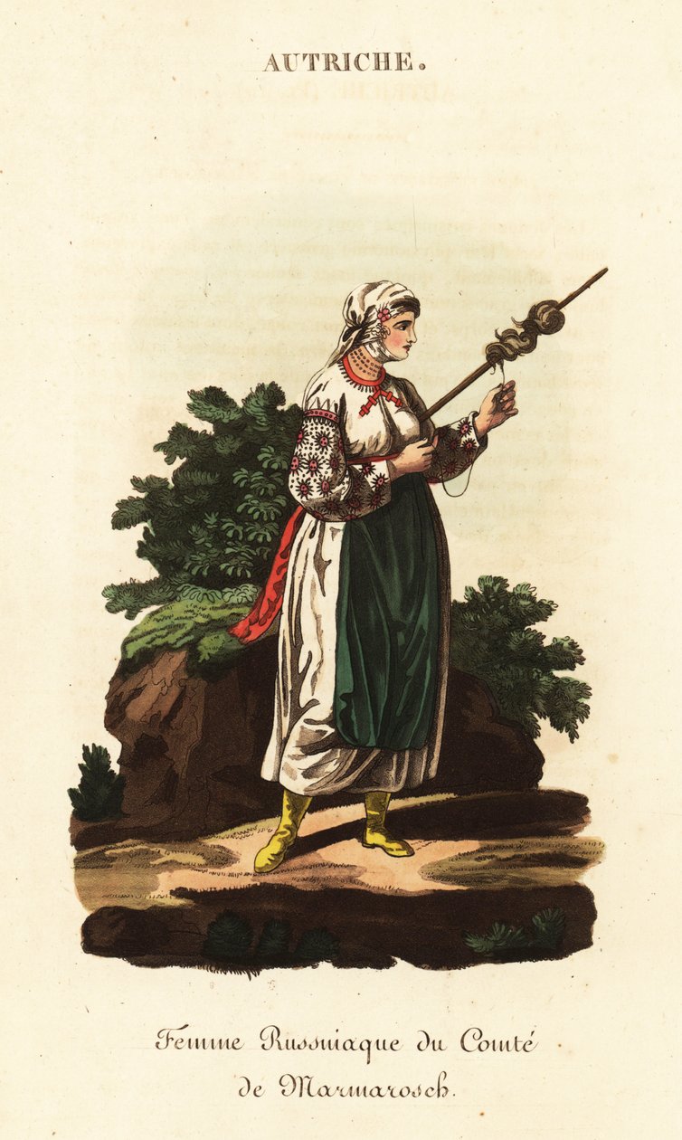 Rysk livegen kvinna, kungariket Ungern av William (after) Alexander