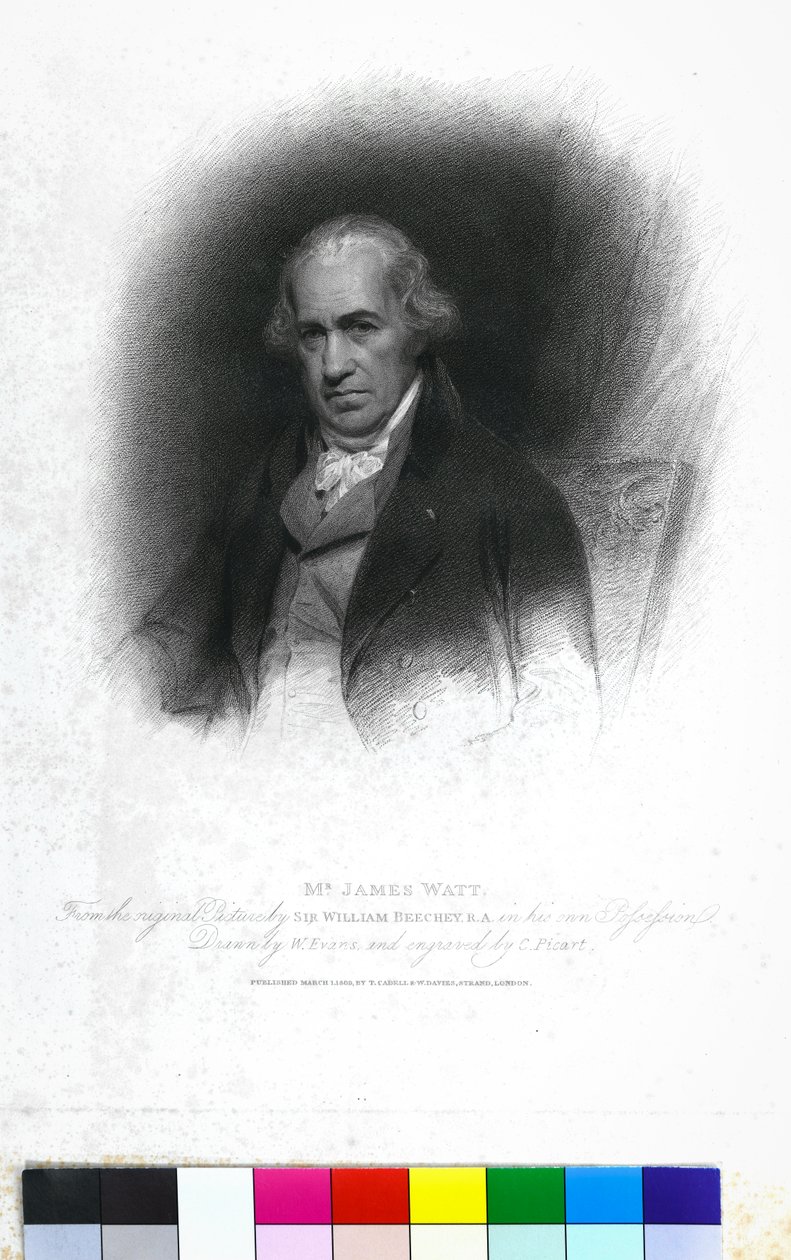 Herr James Watt av William (after) Beechey