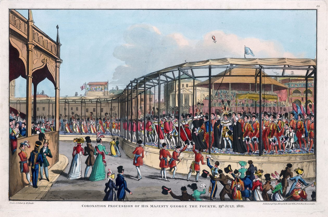Kröningsprocessen av George IV (1762-1830), St James