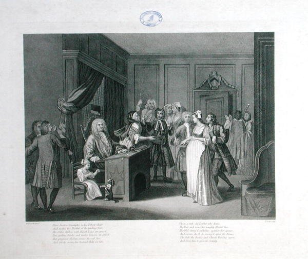 Rättvisan segrar, graverad av Thomas Cook (1744-1818) (gravyr) av William (after) Hogarth