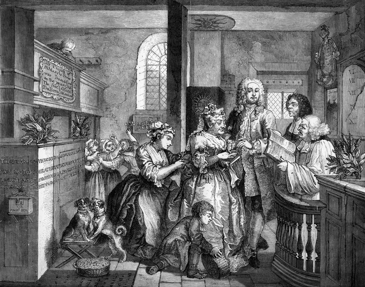 The Rakes framsteg av William (after) Hogarth