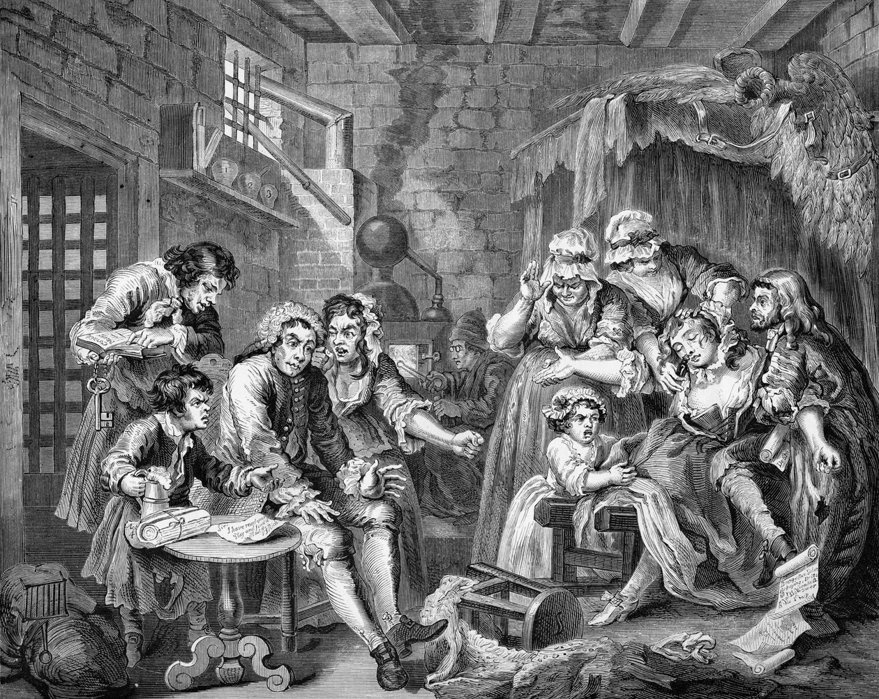 Rakes framsteg av William (after) Hogarth