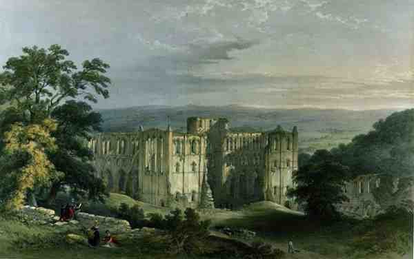 Rievaulx Abbey i Rye Valley, från 