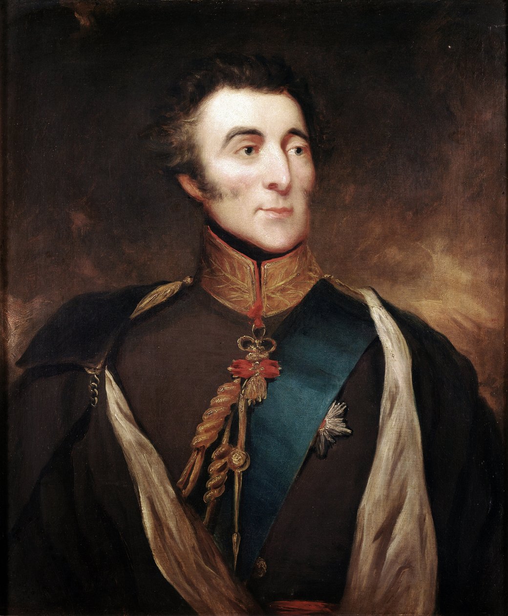 Porträtt av hertig Arthur Wellesley Wellington (olja på duk av William (attr. to) Etty