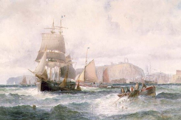 Frakt utanför kusten av William A. Thornley or Thornbery