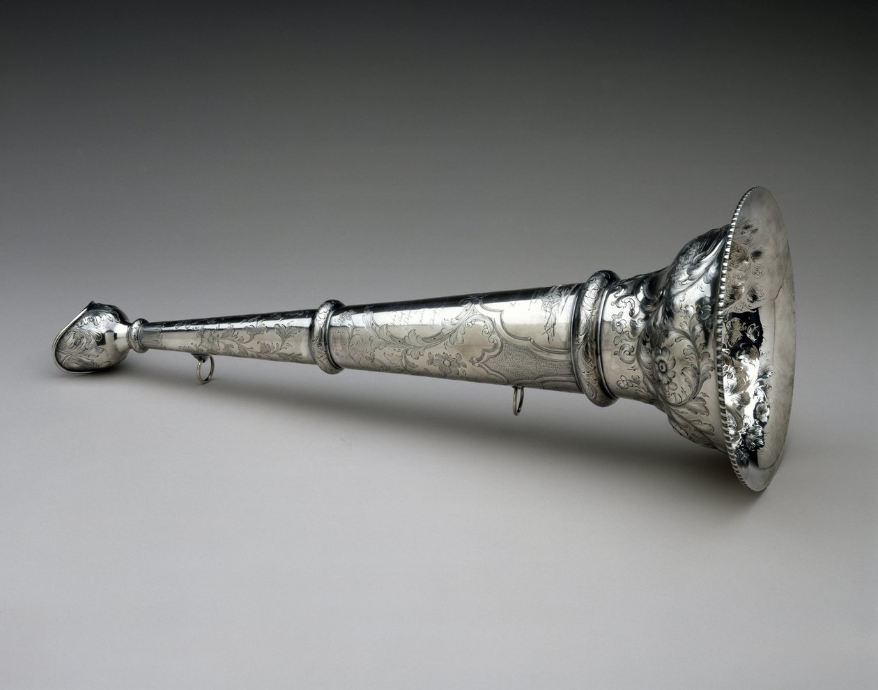 Brandmans trumpet, ca 1857 (silver) av William Adams