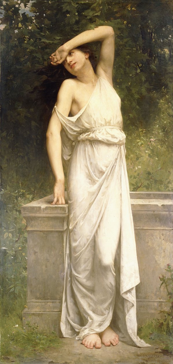 En klassisk skönhet vid en brunn, av William Adolphe Bouguereau