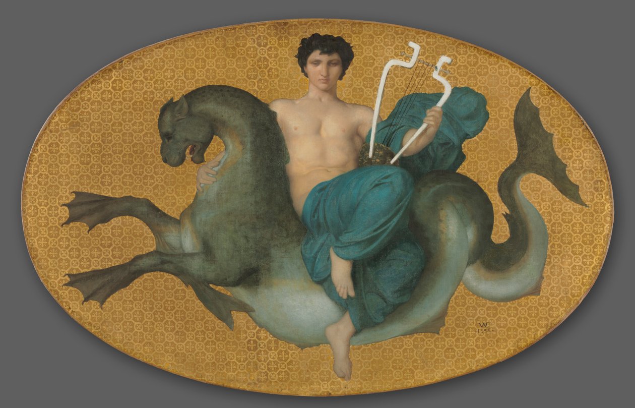Arion på en sjöhäst, 1855. av William Adolphe Bouguereau