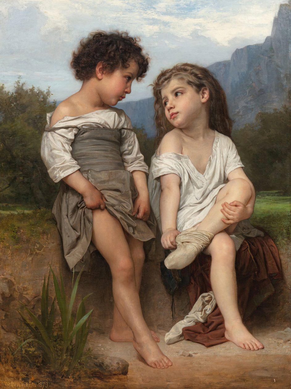 Vid bäckens kant av William Adolphe Bouguereau