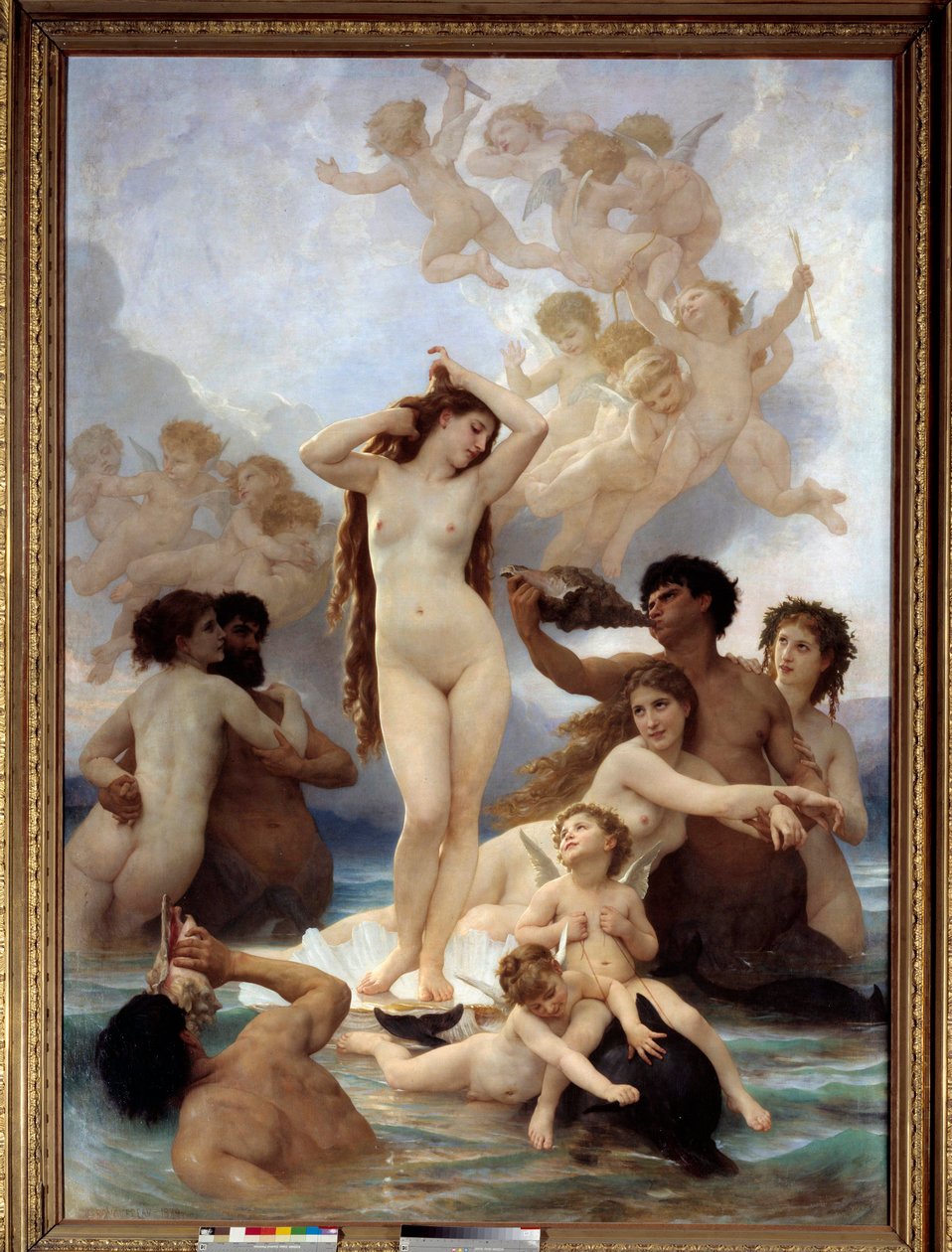 Födelse av Venus Målning av William Adolphe Bouguereau (1825-1905). 1879. Sön 3x2,15 m Musee d