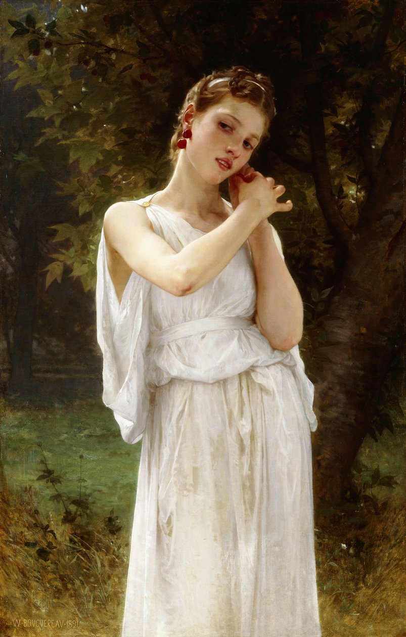 Örhängen, 1891 av William Adolphe Bouguereau