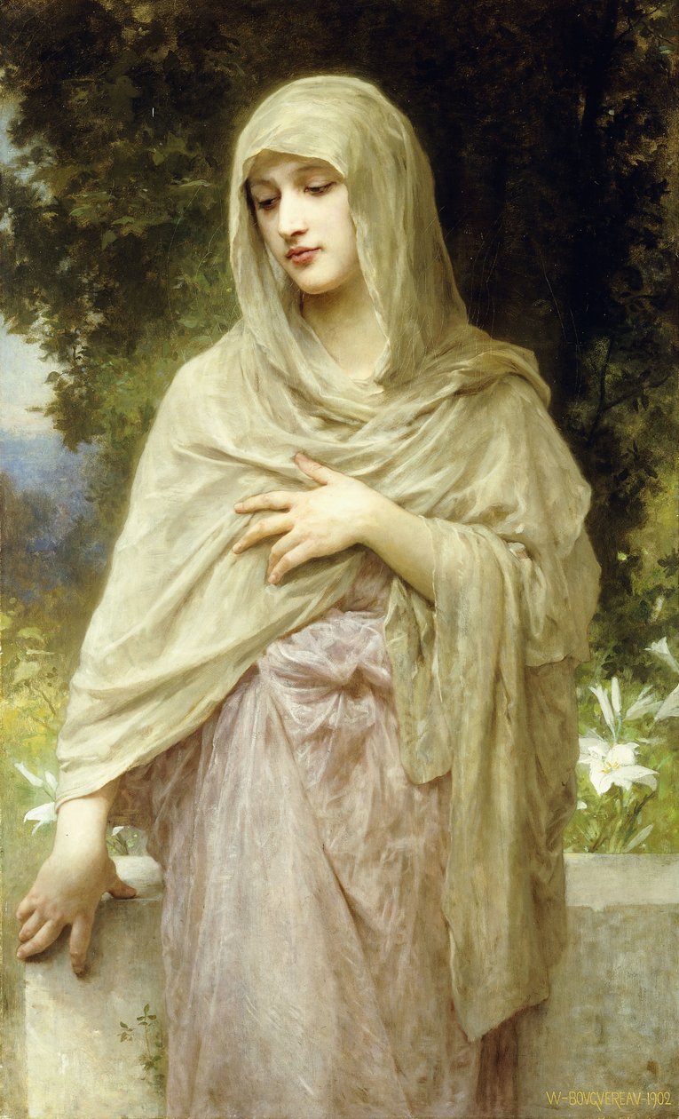 Meditation, 1902 av William Adolphe Bouguereau