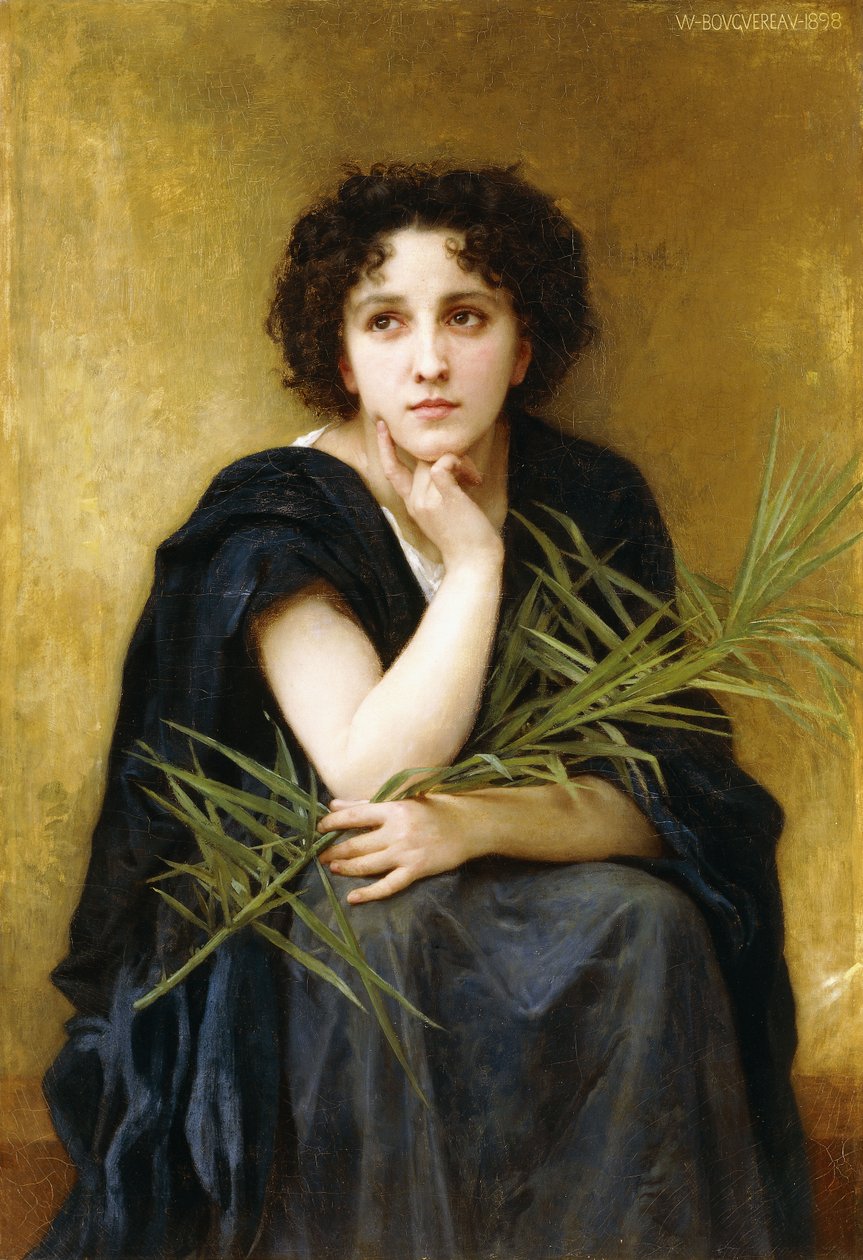 Reflektion, 1898 av William Adolphe Bouguereau