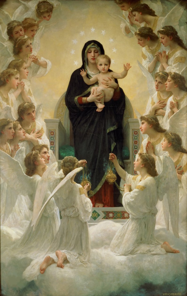Änglarnas drottning, 1900 av William Adolphe Bouguereau