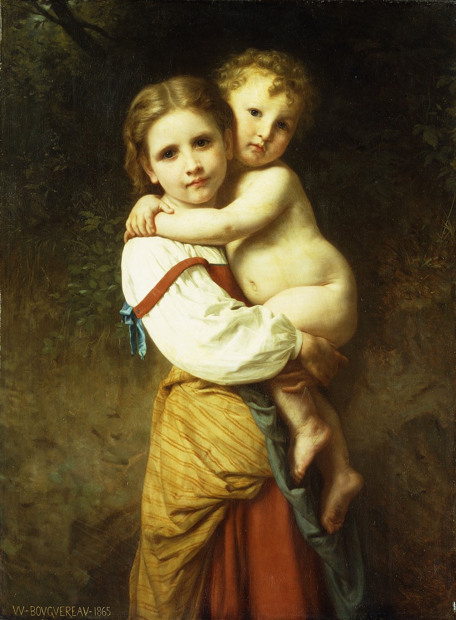 Storasystern; Storasystern, 1865 av William Adolphe Bouguereau