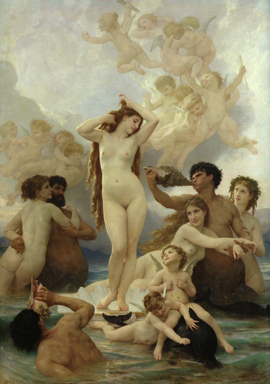Venus födelse av William Adolphe Bouguereau