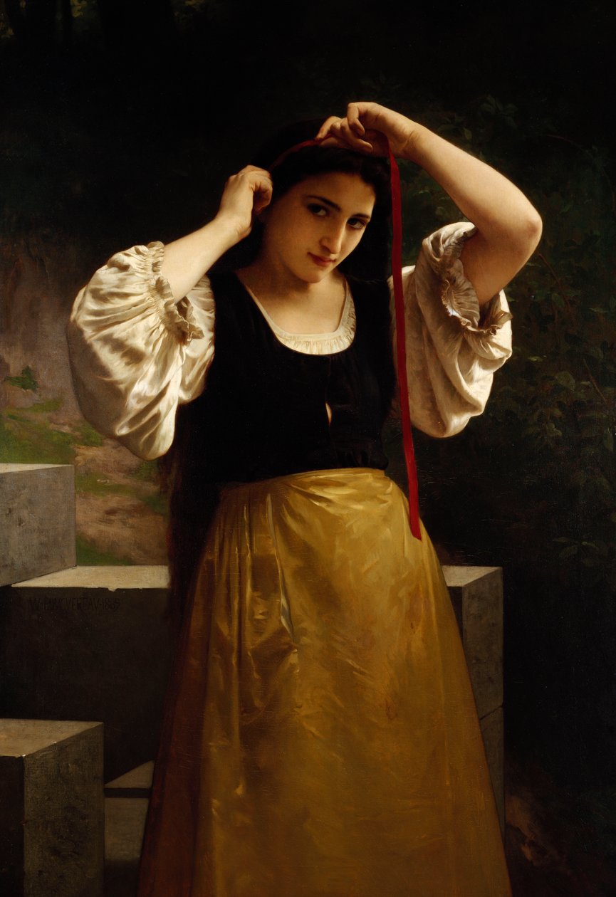 Röda bandet, 1869 av William Adolphe Bouguereau