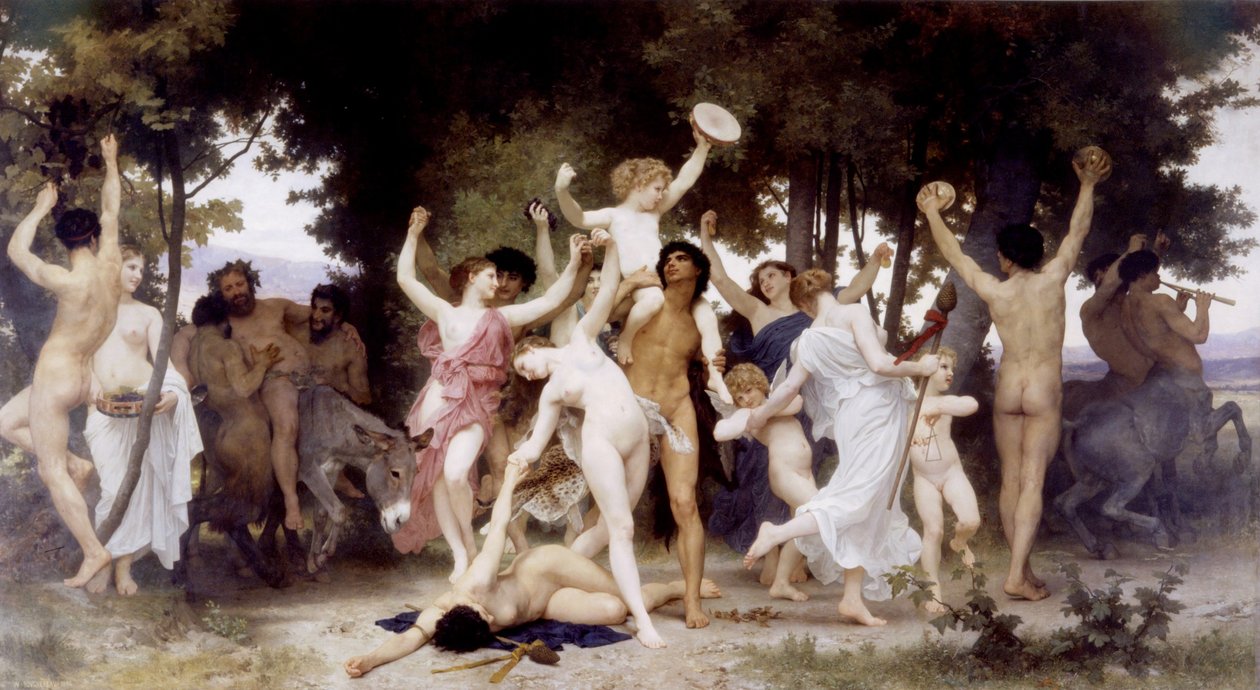 Ungdomen av Bacchus av William Adolphe Bouguereau