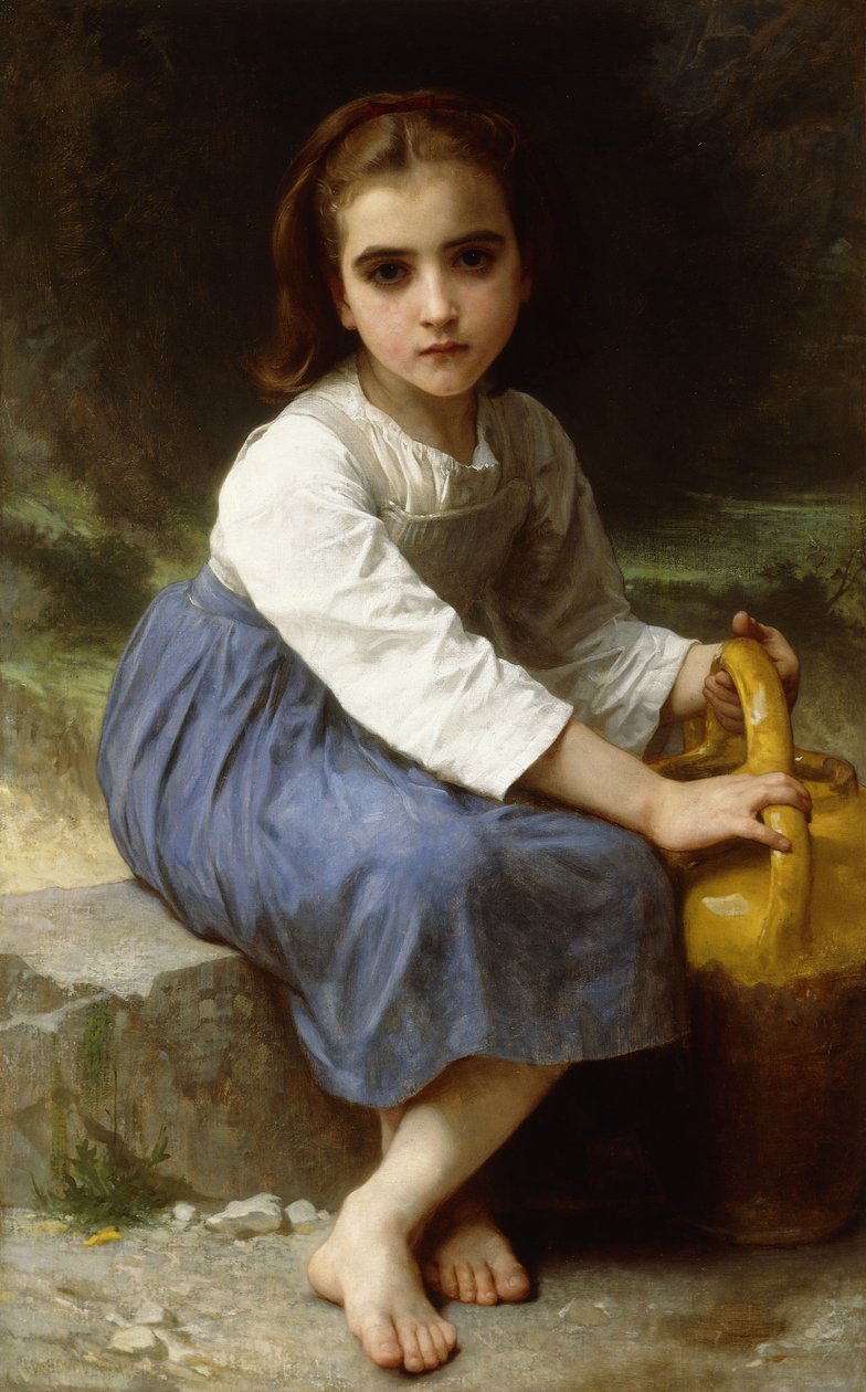 Ung flicka med en kanna; Ung flicka med en kanna, 1885 av William Adolphe Bouguereau