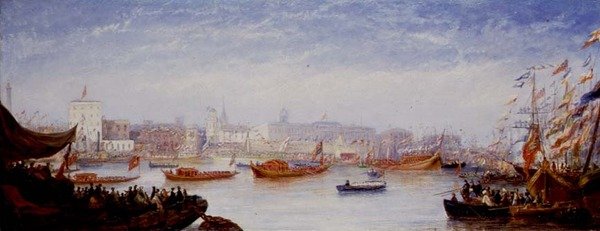 Kolbörsens öppnande, 30.10.1849 av William Adolphus Knell