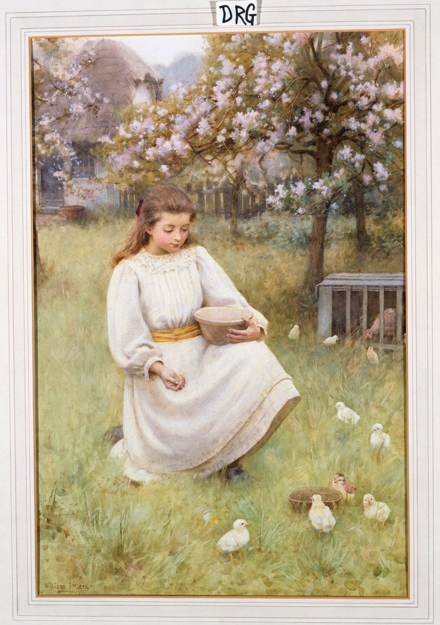 Matningstid (w/c förhöjd med vitt på papper) av William Affleck
