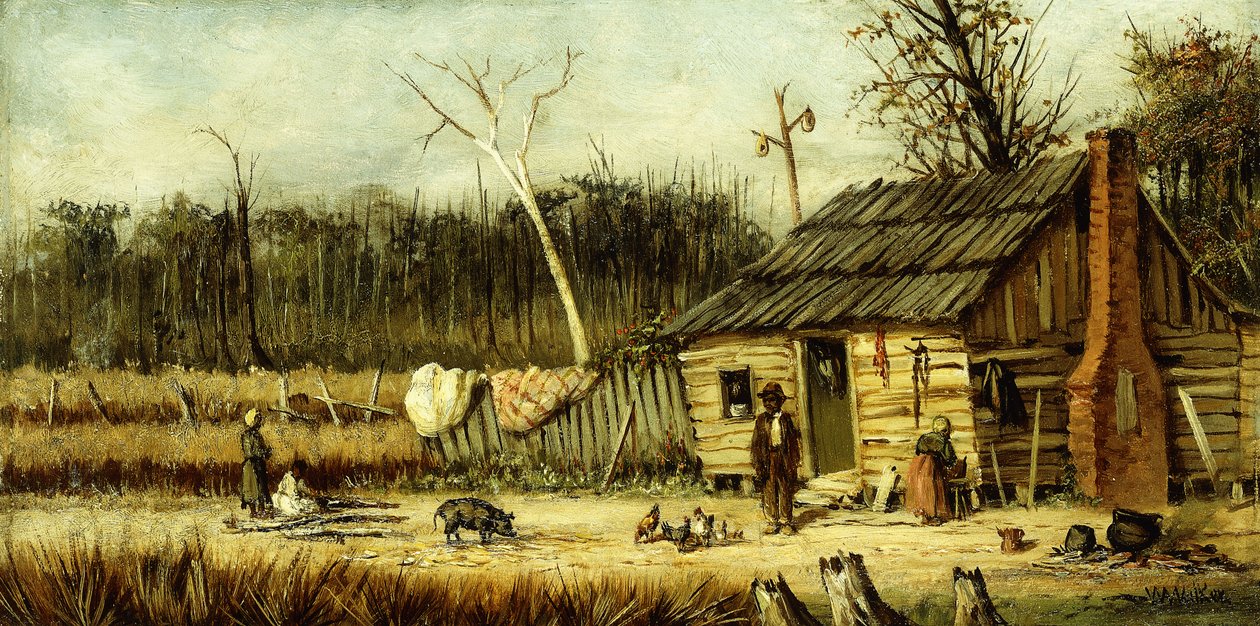 Stuga scen, av William Aiken Walker