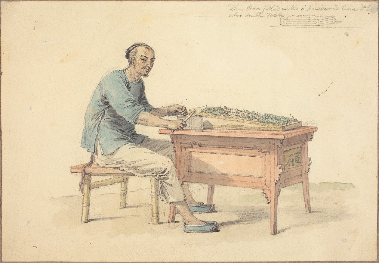 En kinesisk bonde som säljer betel av William Alexander