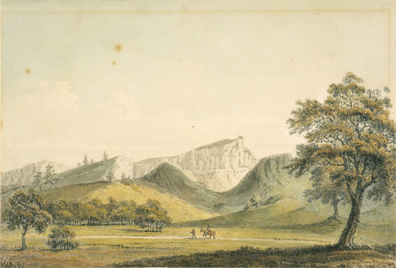 Ett anmärkningsvärt berg nära floden Monterrey av William Alexander