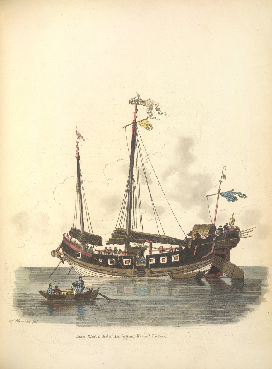 Ett krigsskepp av William Alexander