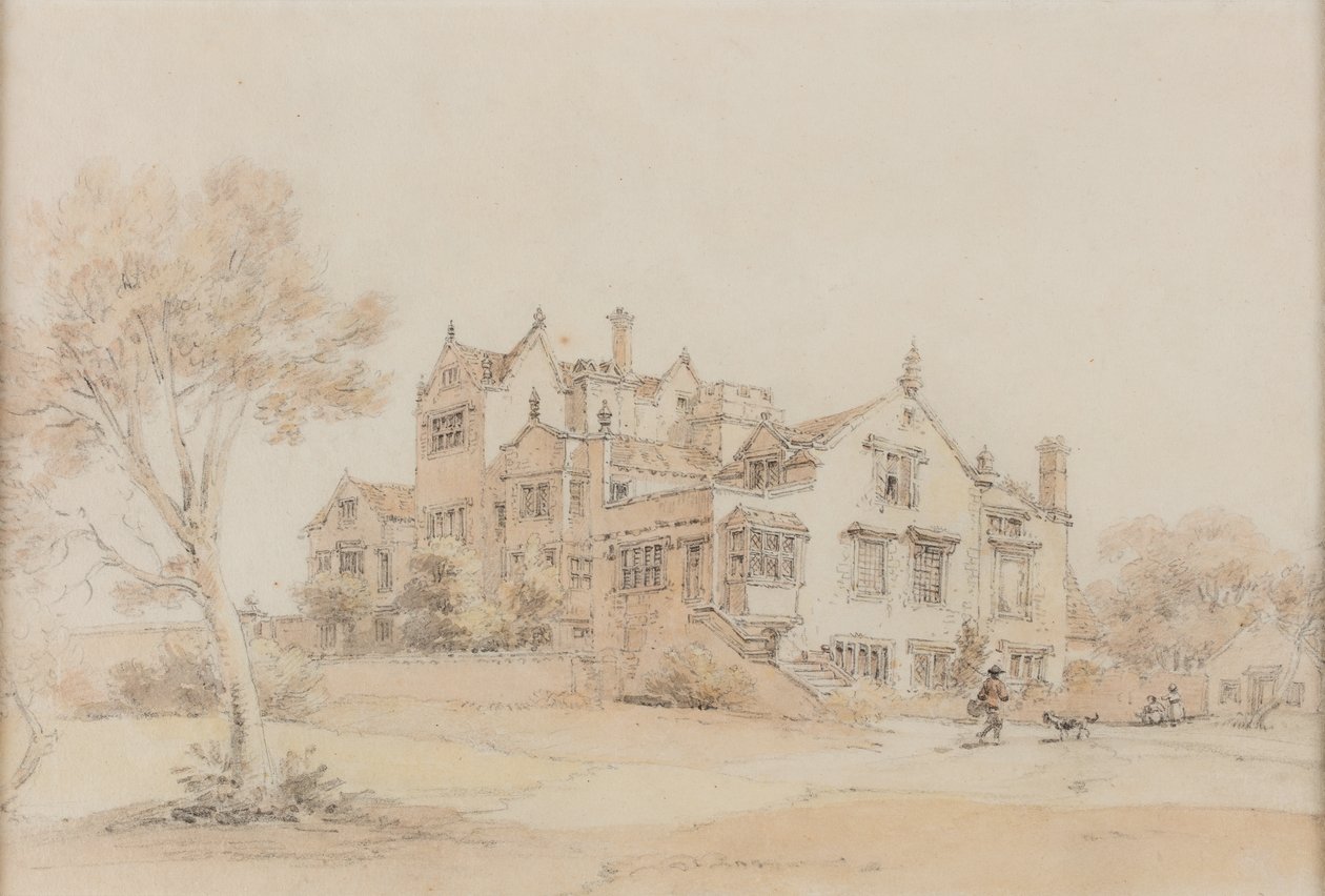 An Old House, okänt datum (akvarell på papper) av William Alexander