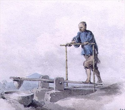 Kinesisk arbetare på jobbet (akvarell) av William Alexander