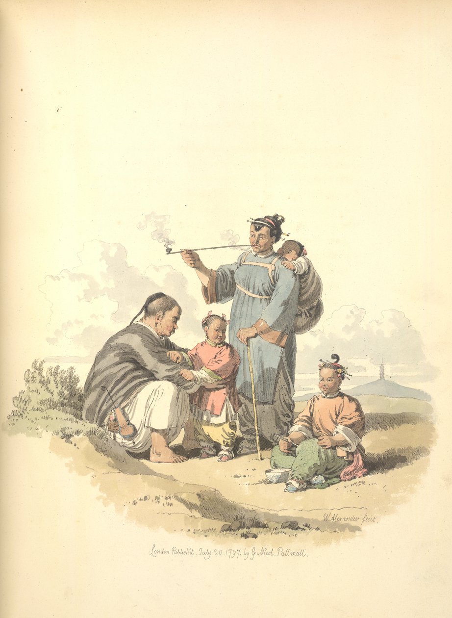 Bonde med familj av William Alexander