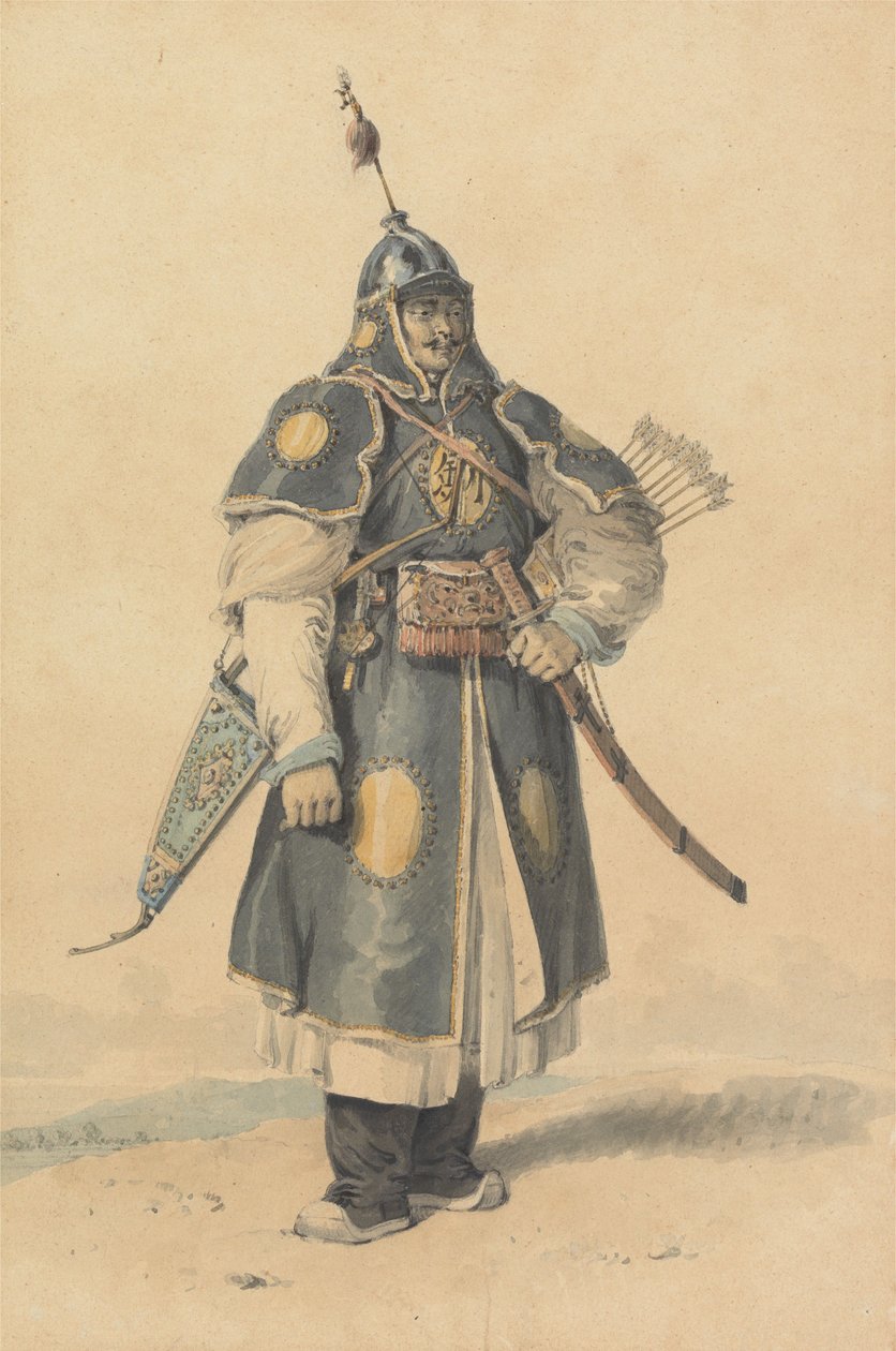 Porträtt av en kinesisk soldat av William Alexander