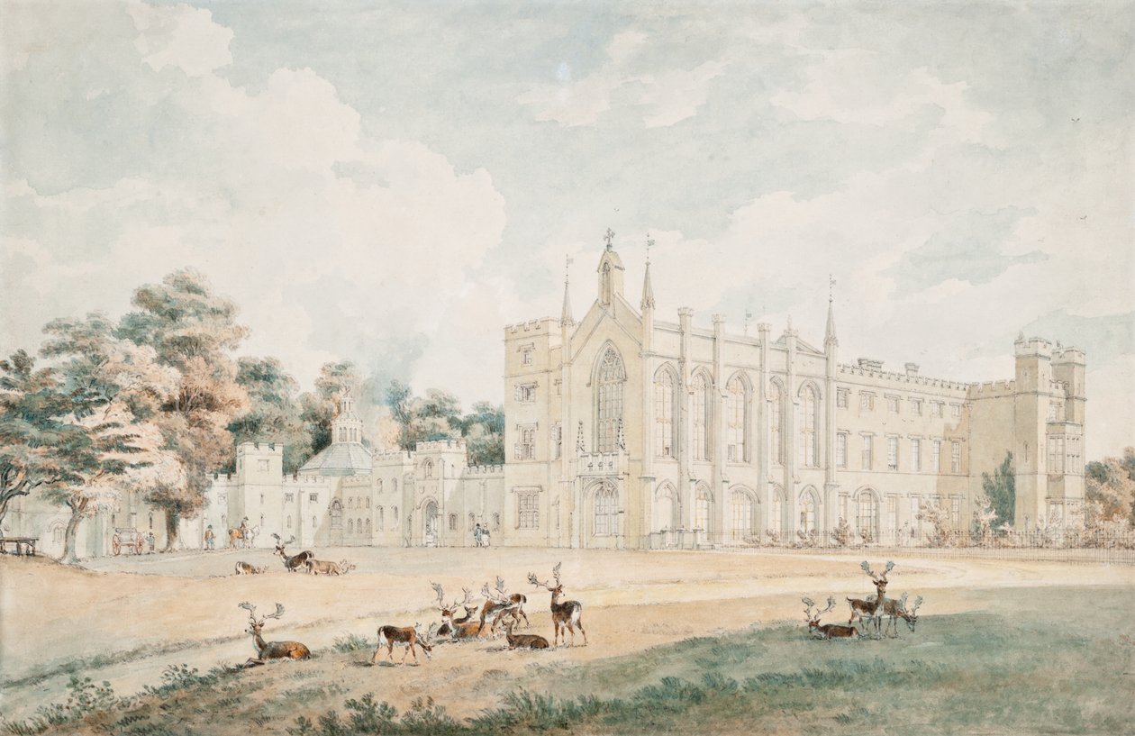 Utsikt från sydvästra, Cassiobury, Hertfordshire av William Alexander