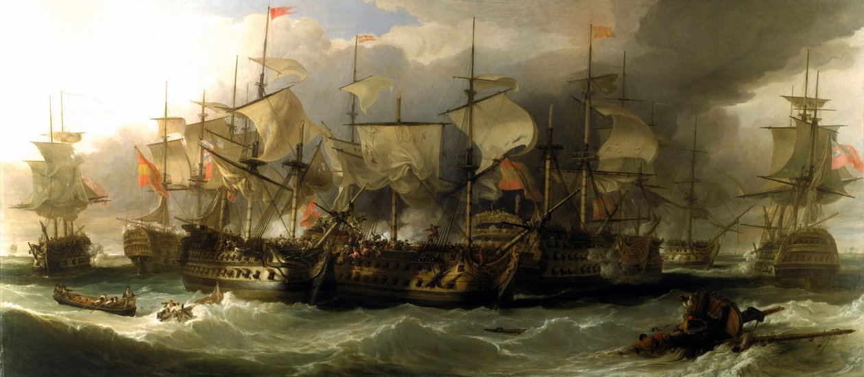 Slaget vid Cape Saint Vincent (Portugal), 14 februari av William Allan