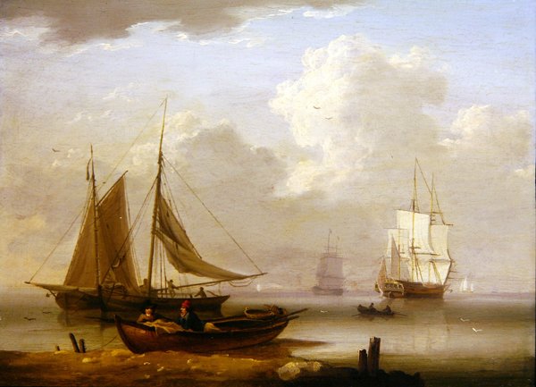 Marine, c.1800 (olja ombord) av William Anderson