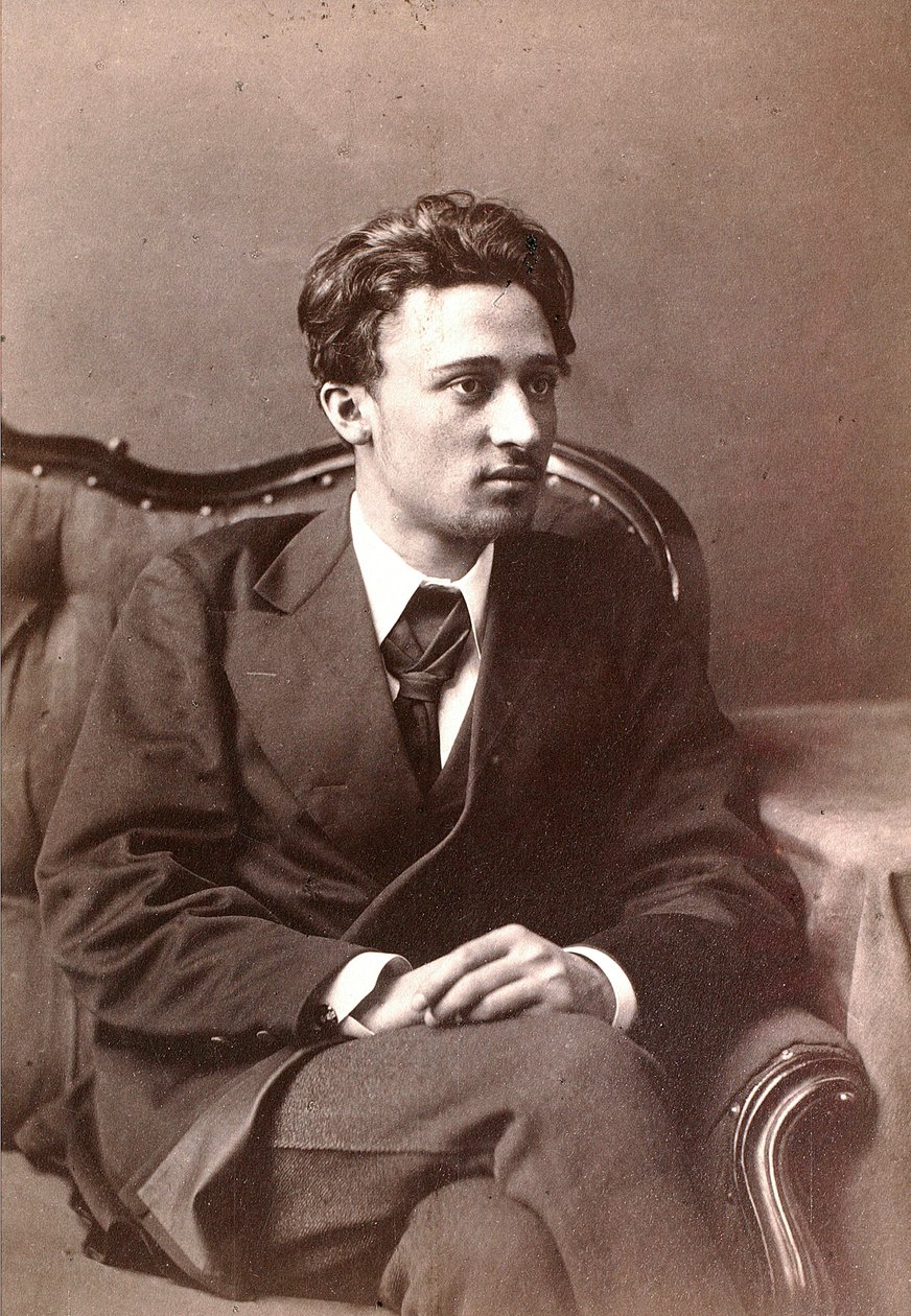 Vsevolod Garshin, rysk författare, sent 1870-tal av William Andreevich Carrick