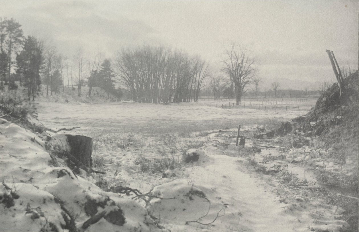 Utan titel Vinterlandskap, ca. 1900. av William B. Post