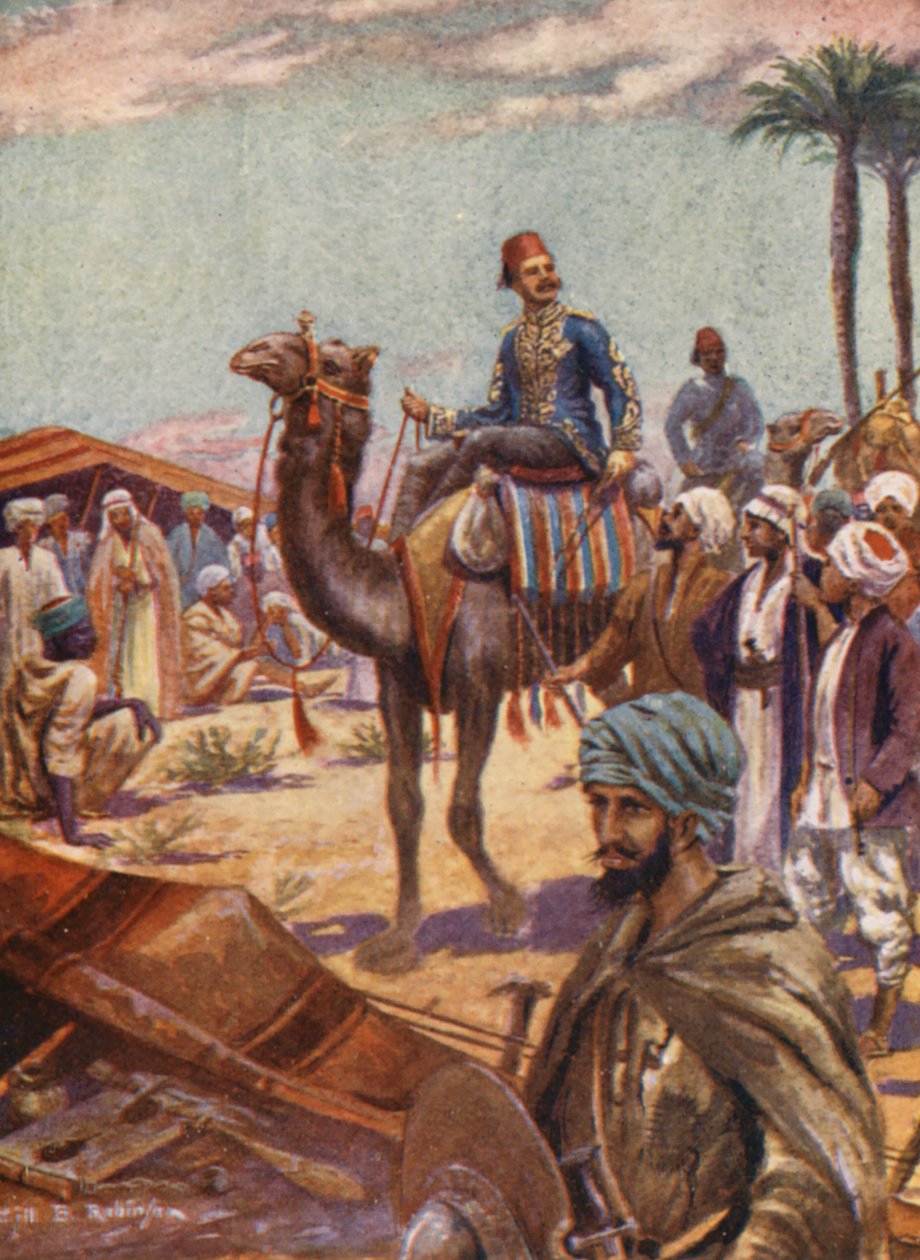 Illustration till general Gordons liv (färglitografi) av William B. Robinson
