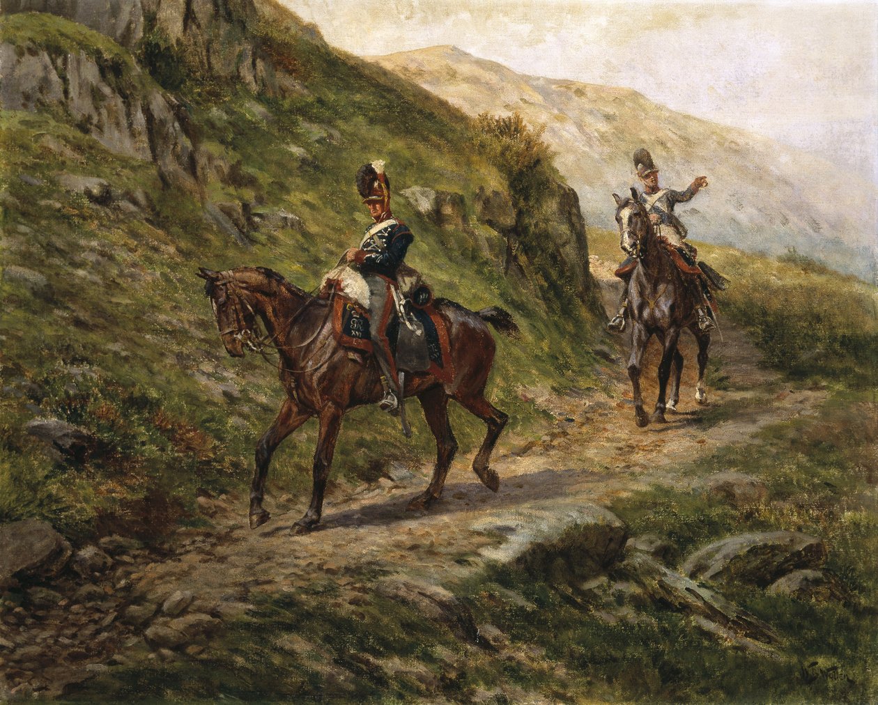 En glimt av fienden, ca 1910 av William Barnes Wollen