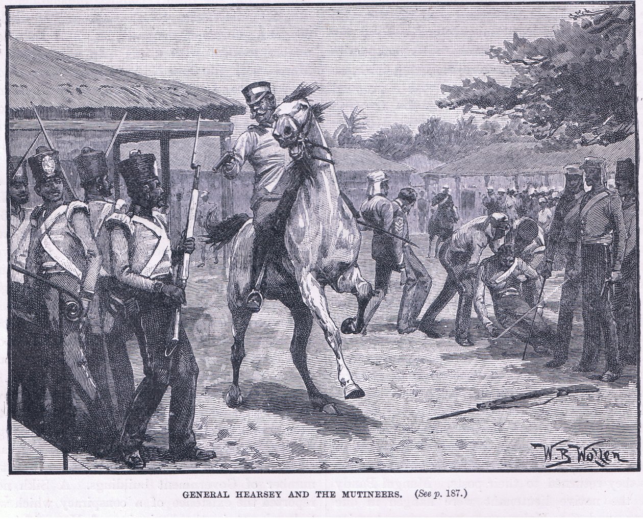 General Hearsay och myteristerna 1857 e.Kr. av William Barnes Wollen