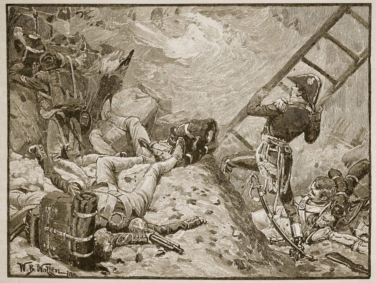 Marskalk Lannes i Ratisbon, illustration från "Cassell