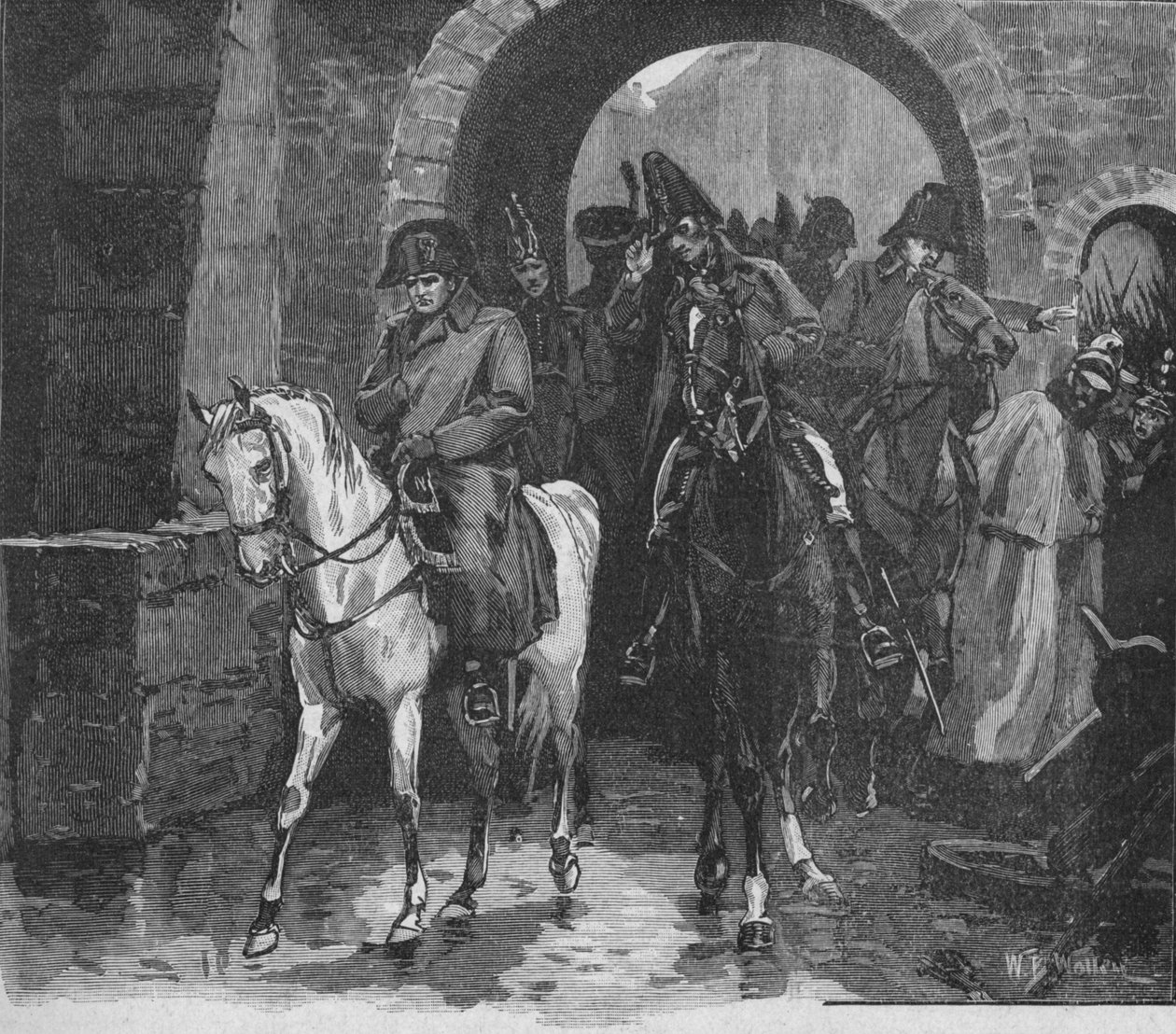 Napoleon red iväg med en liten svit genom St. Peters Gate, 1902 av William Barnes Wollen